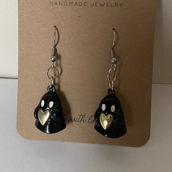 Handmade cute ghost 👻 earrings - Picture 5 of 5